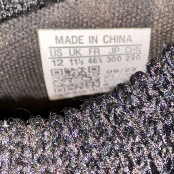 adidas Black and White Knit Sneakers - Picture 7 of 8